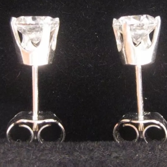 ONELEFT💎$1200 1.0Ct Natural Diamond 14K Gold Stud - Picture 3 of 6
